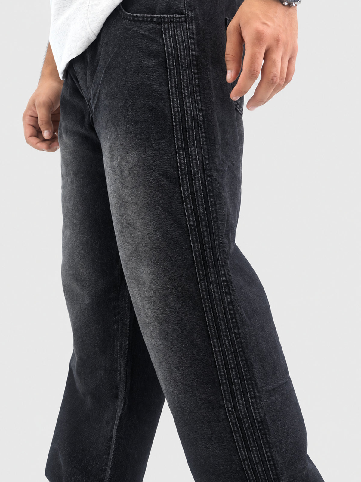 Jean Baggy Negro Deslavado
