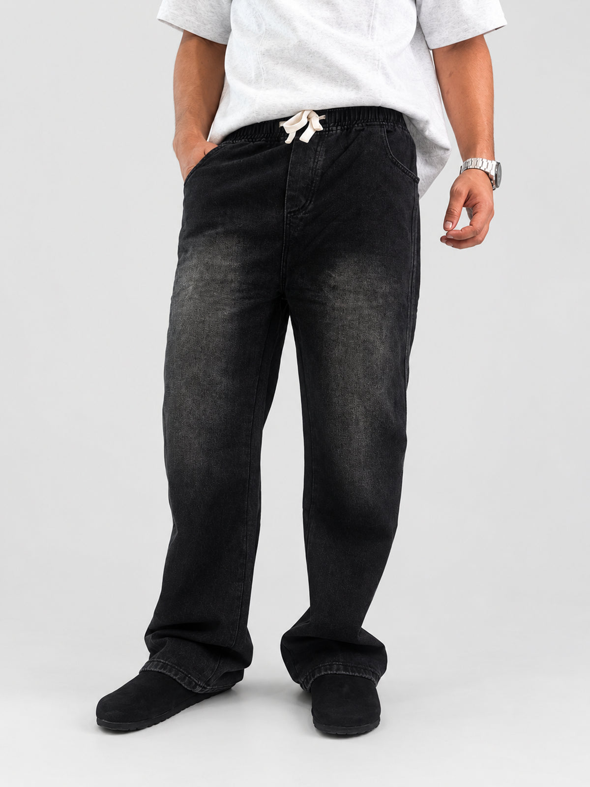 Jean Baggy Negro Deslavado