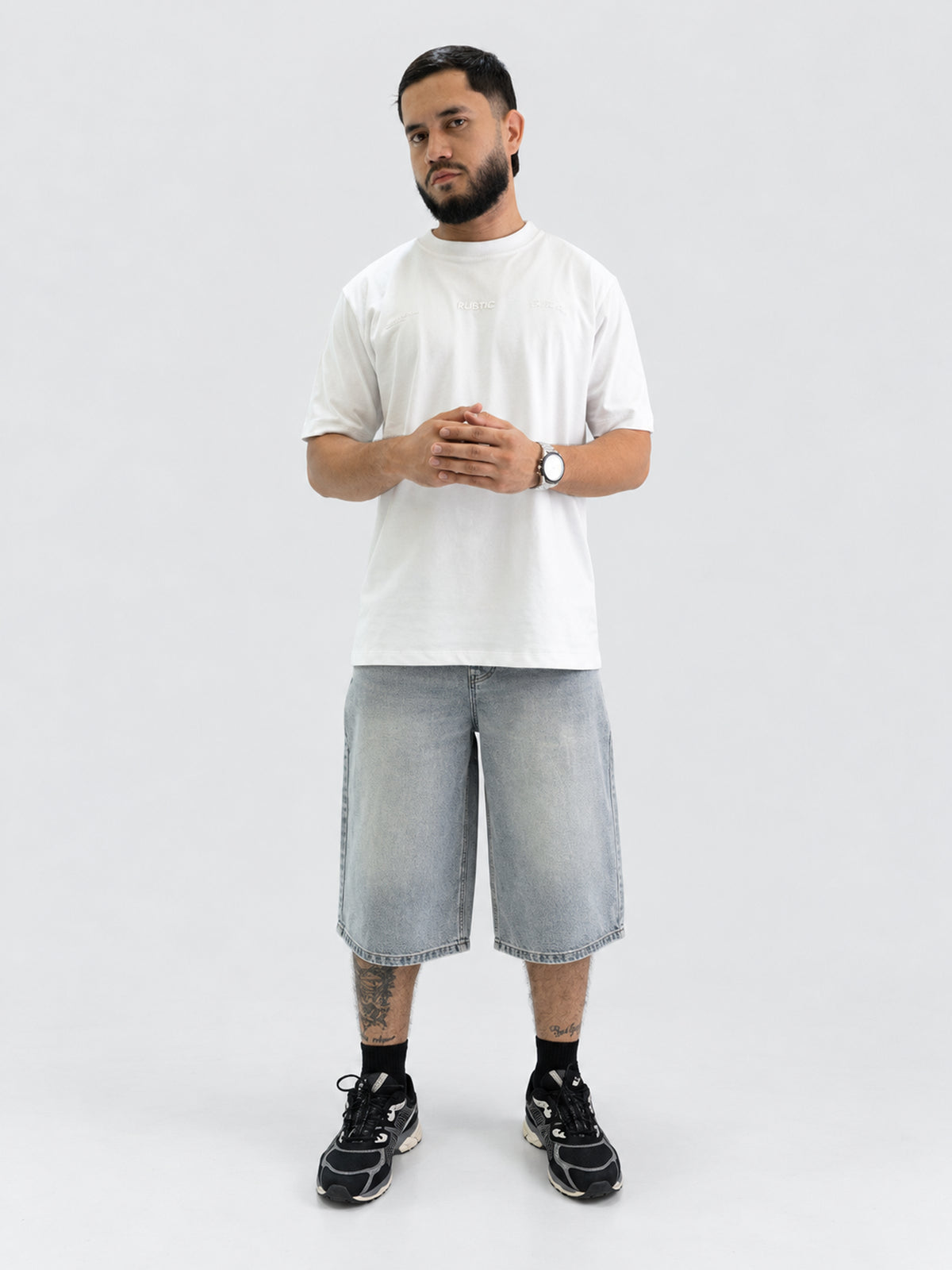 Bermuda Denim Gris Claro