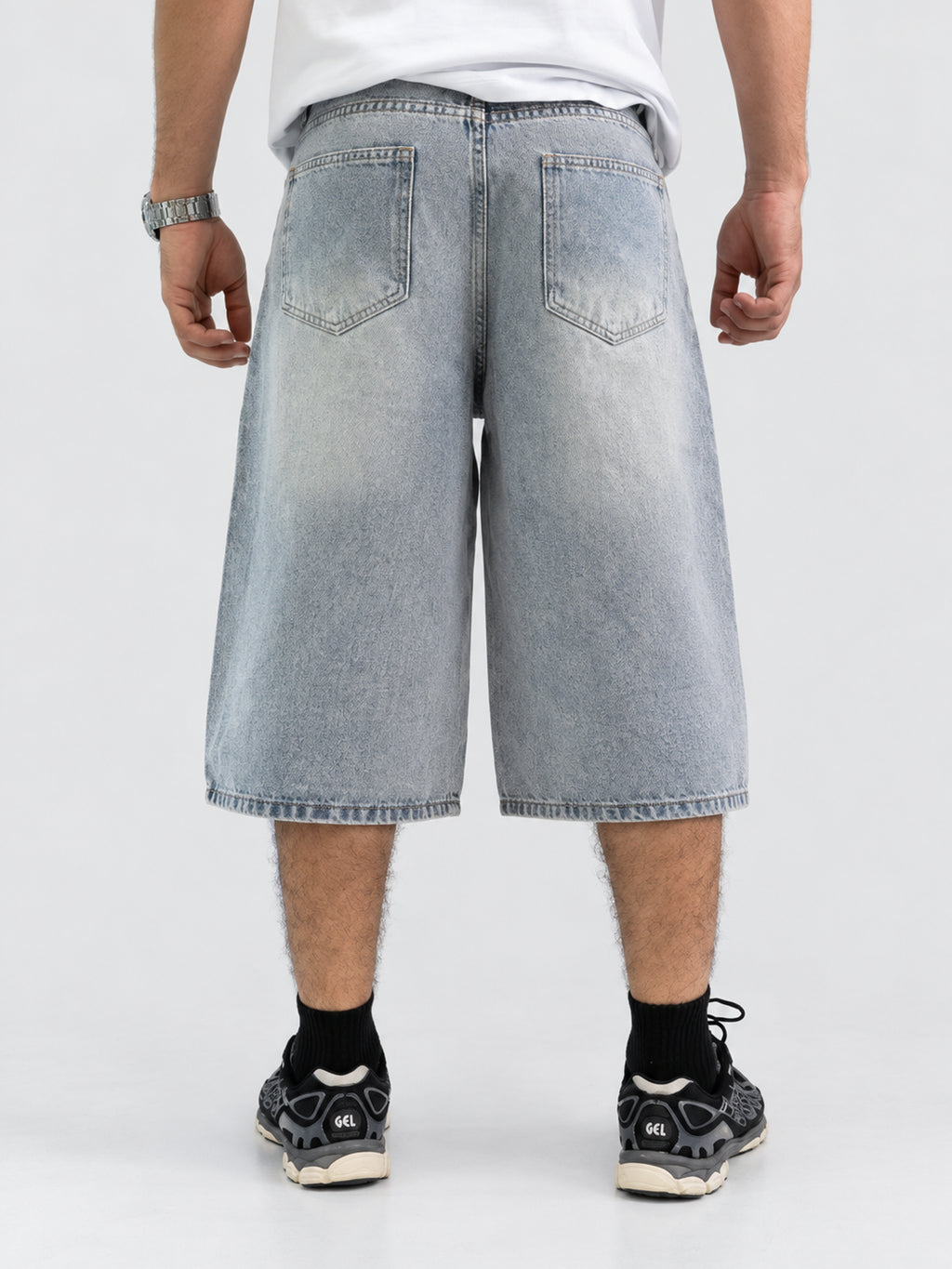 Bermuda Denim Gris Claro