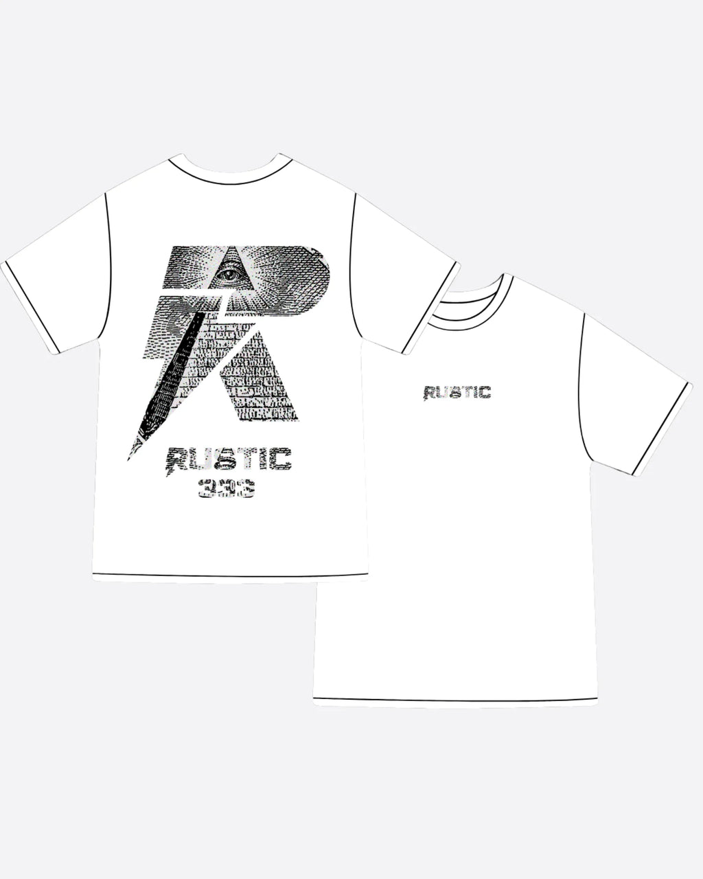 Camiseta SS R Iluminati Blanca