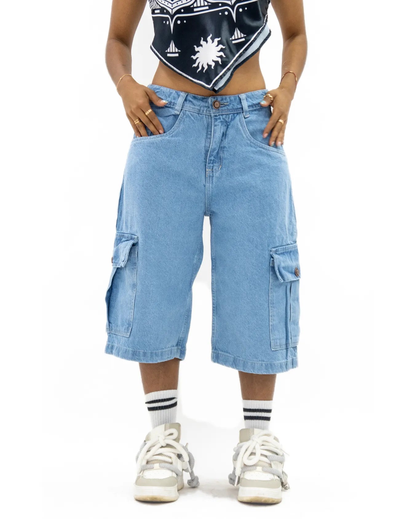 Bermuda Cargo Jorts Cerulean