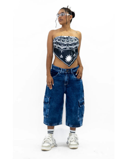 Bermuda Cargo Shorts DEEP BLUE