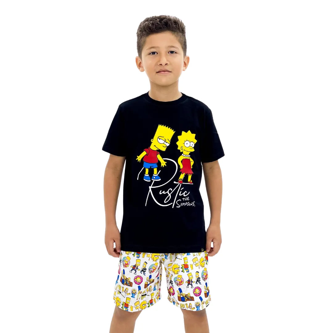 Conjunto Niño Playero Bart & Lisa