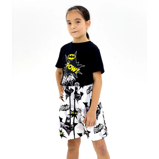 Conjunto Niño Playero Batman Pow