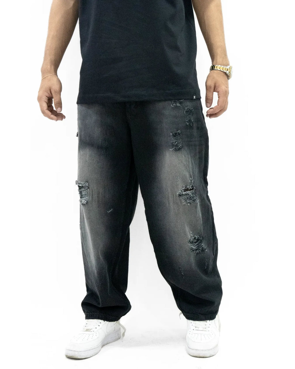 Jean Baggy BASIC BLACK WASHED