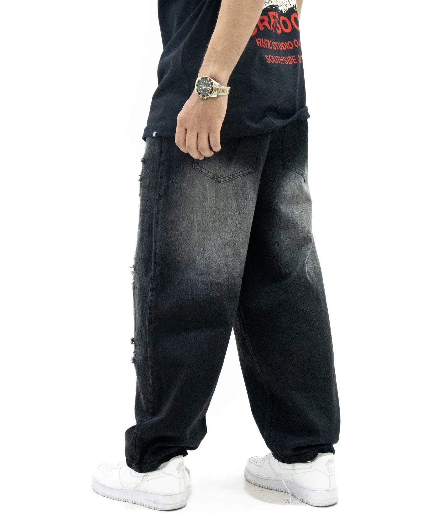 Jean Baggy BASIC BLACK WASHED