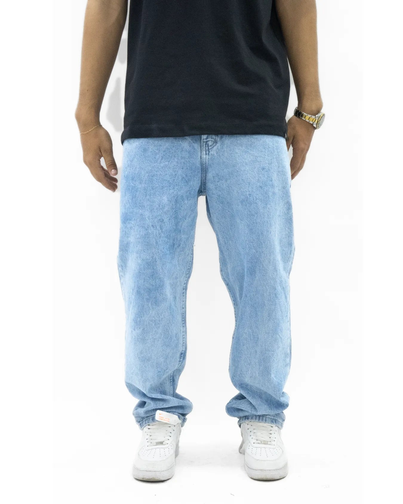 Jean Baggy BASIC BLUE WASHED