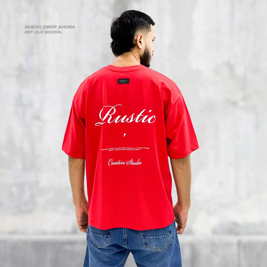 Camiseta Heavy Cold Minimalist  Rojo