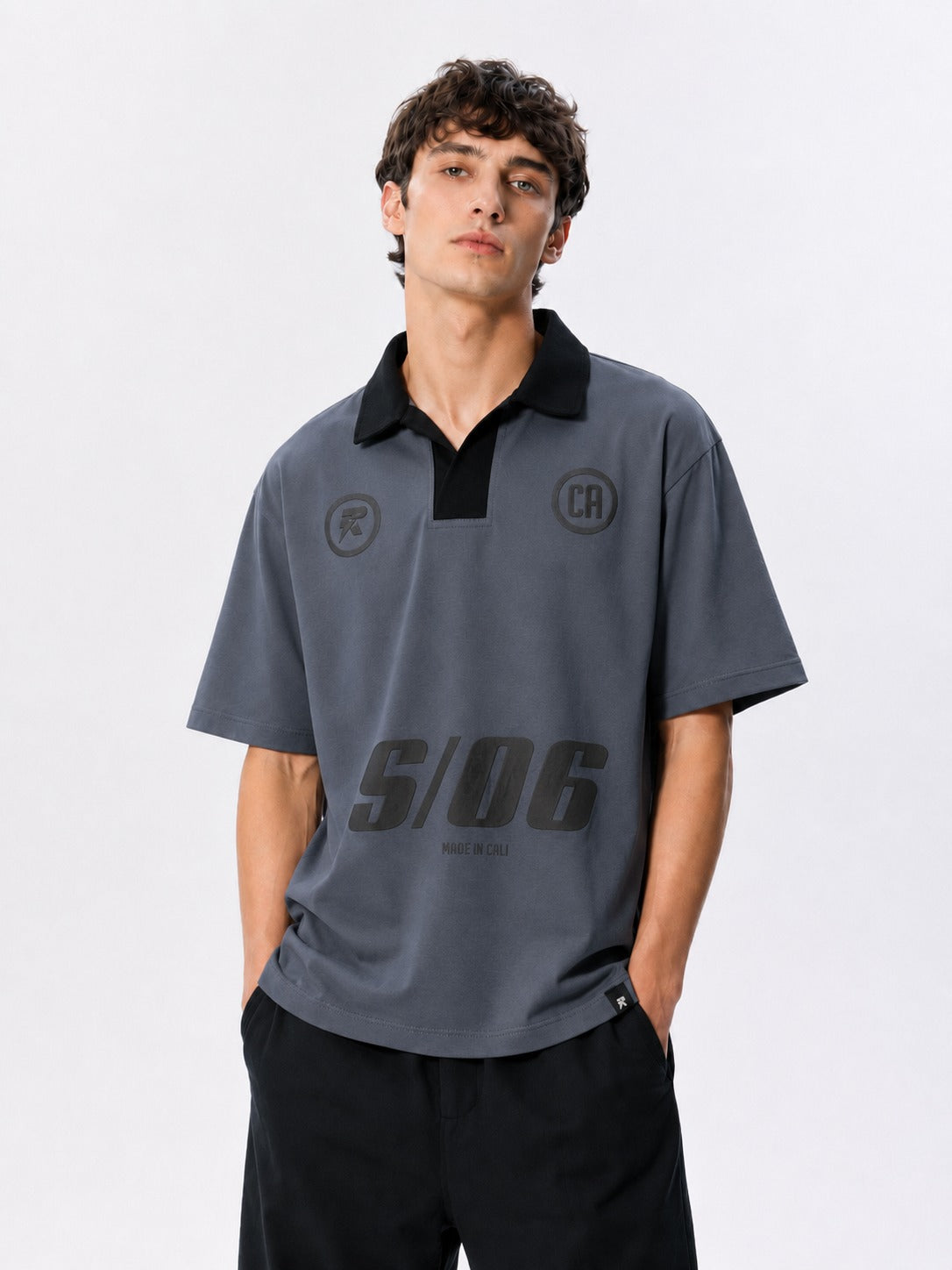 Camiseta con cuello S06  | Rustic Streetwear