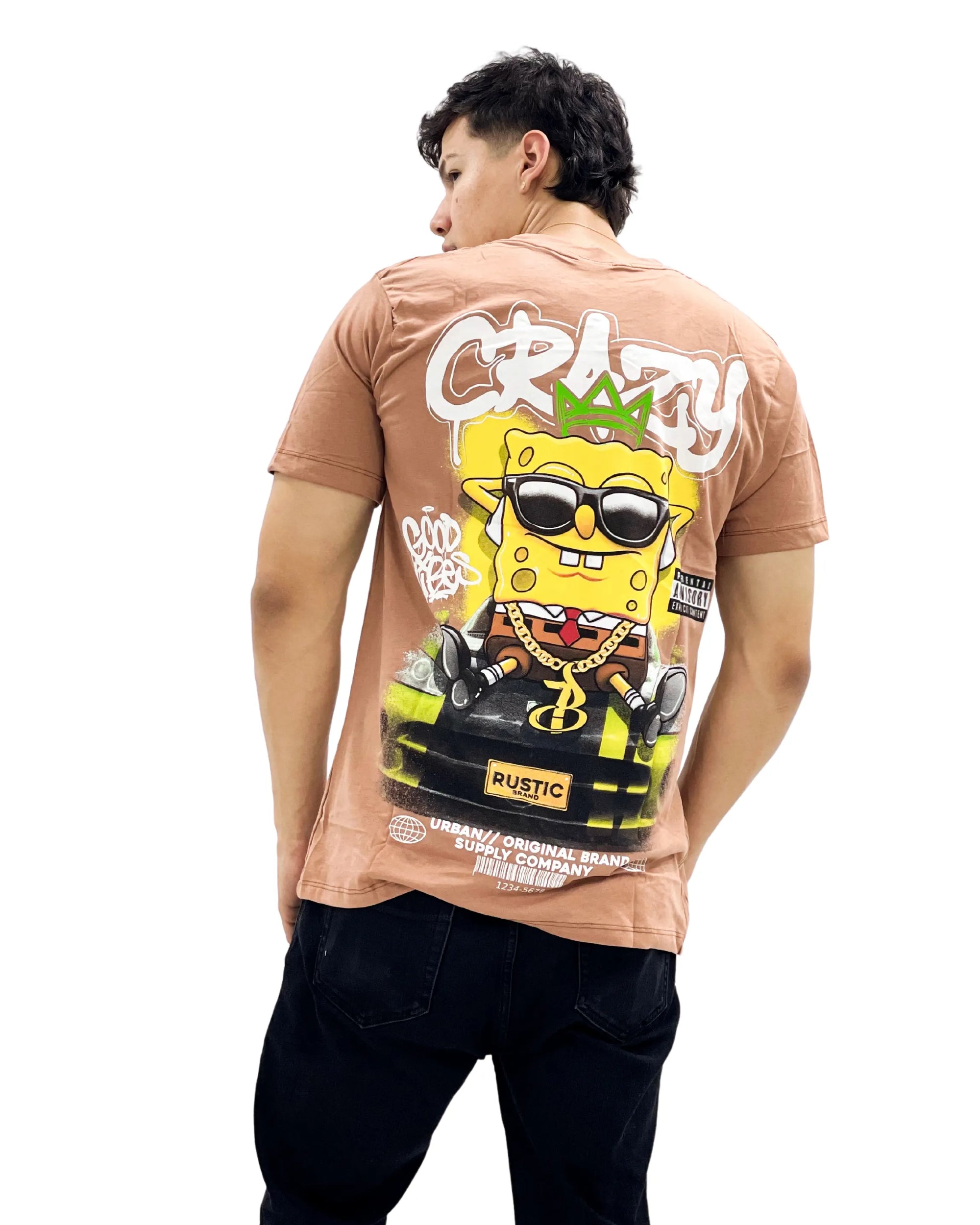 Camiseta Urbana Crazy Bob Esponja