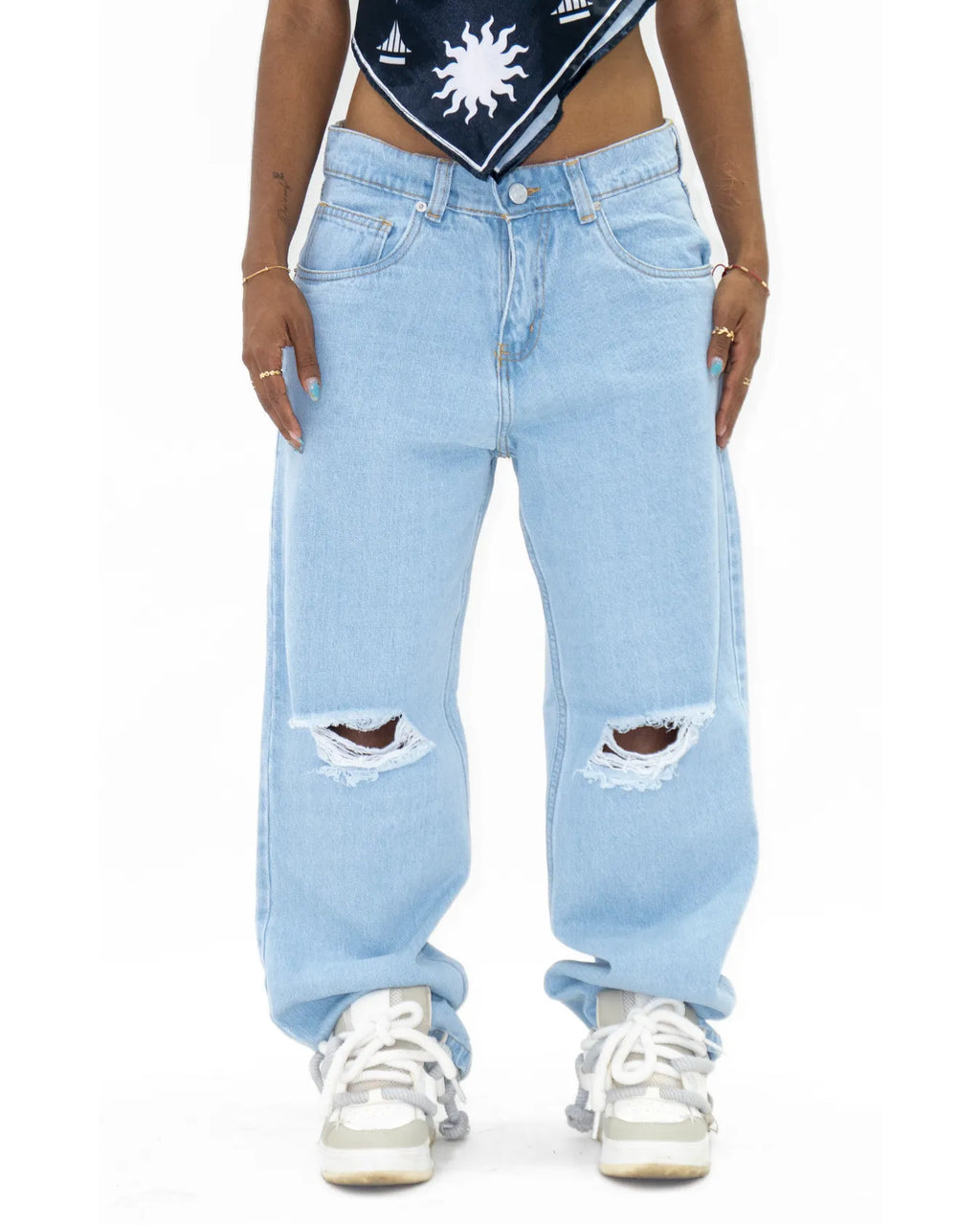 Jean Baggy BASIC SKY BLUE