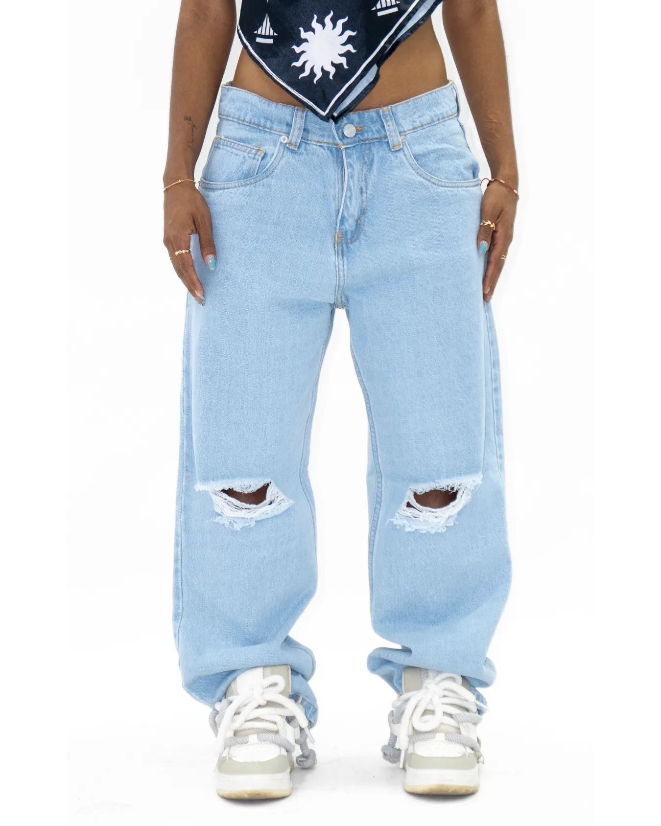 Jean Baggy BASIC SKY BLUE