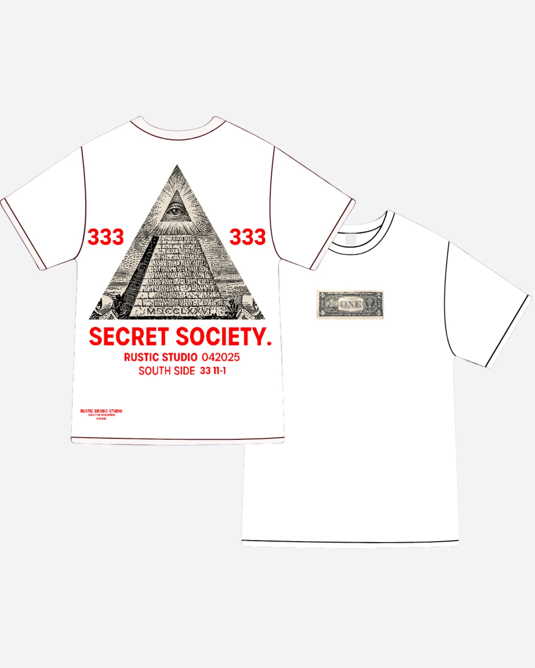 Camiseta SS1 Eye of Providence Blanca