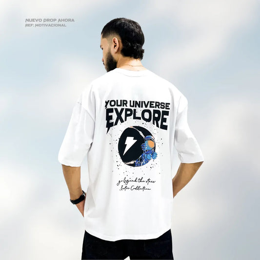 Camiseta Heavy Cold Universe Blanca