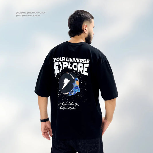 Camiseta Heavy Cold Universe Negra