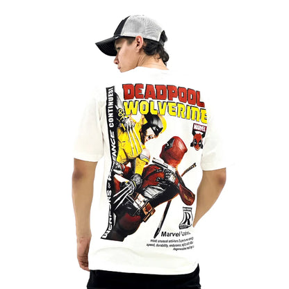 Camiseta Urbana Deadpool vs Wolverine