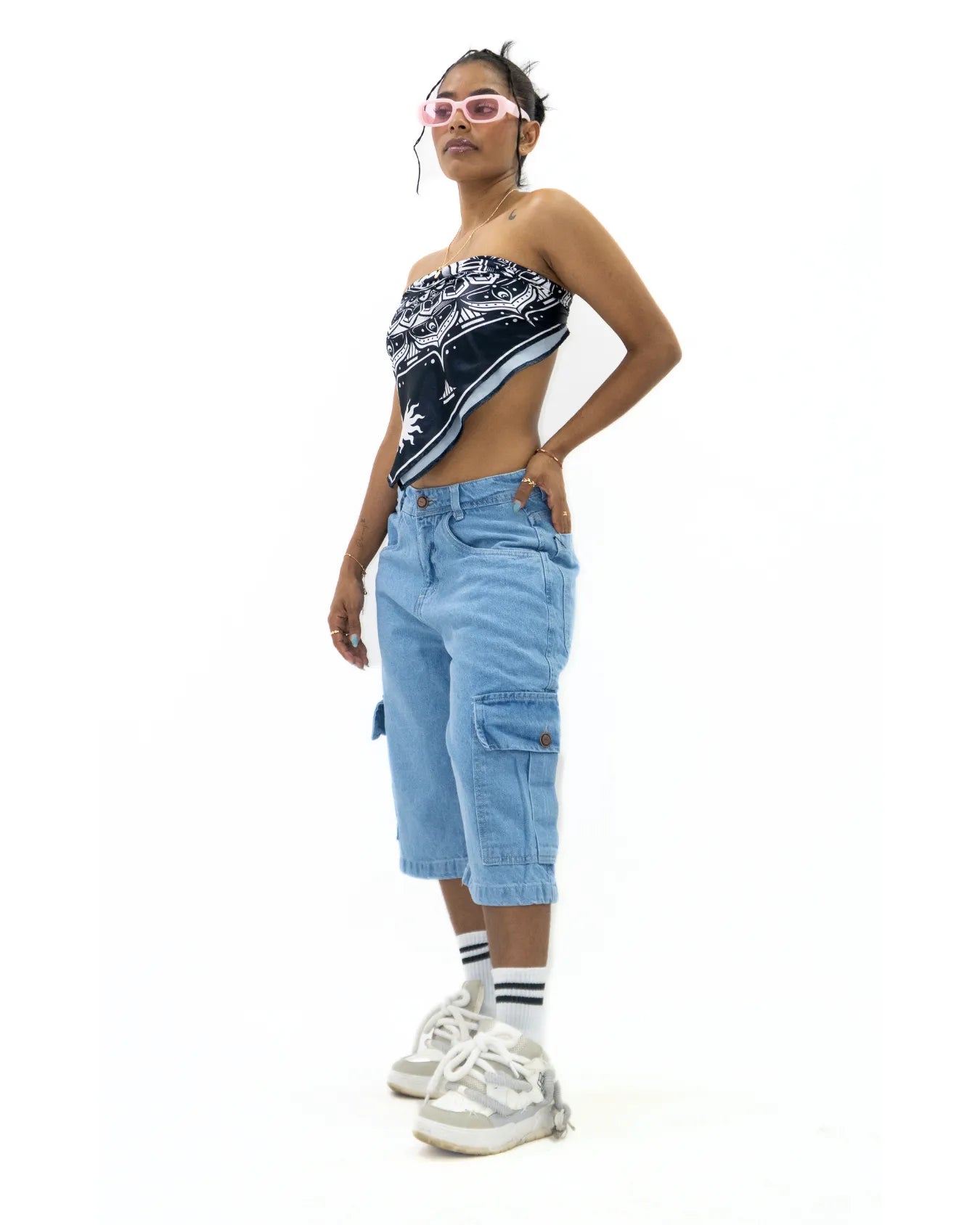 Bermuda Cargo Jorts Cerulean