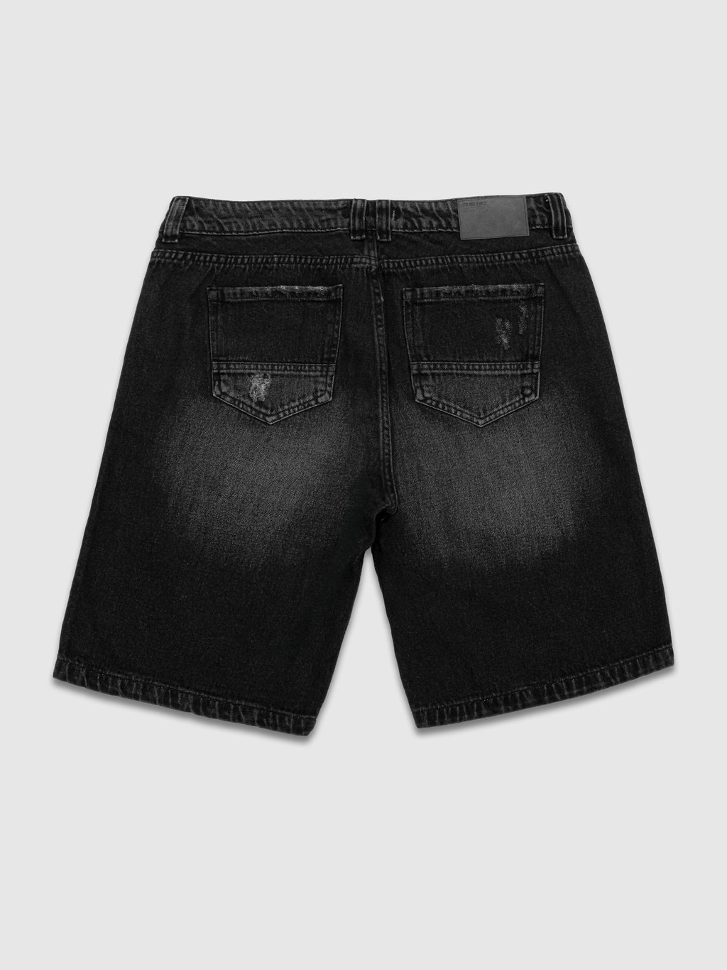 Bermuda de Jean Hombre – Negra con Aplique Golden Boy