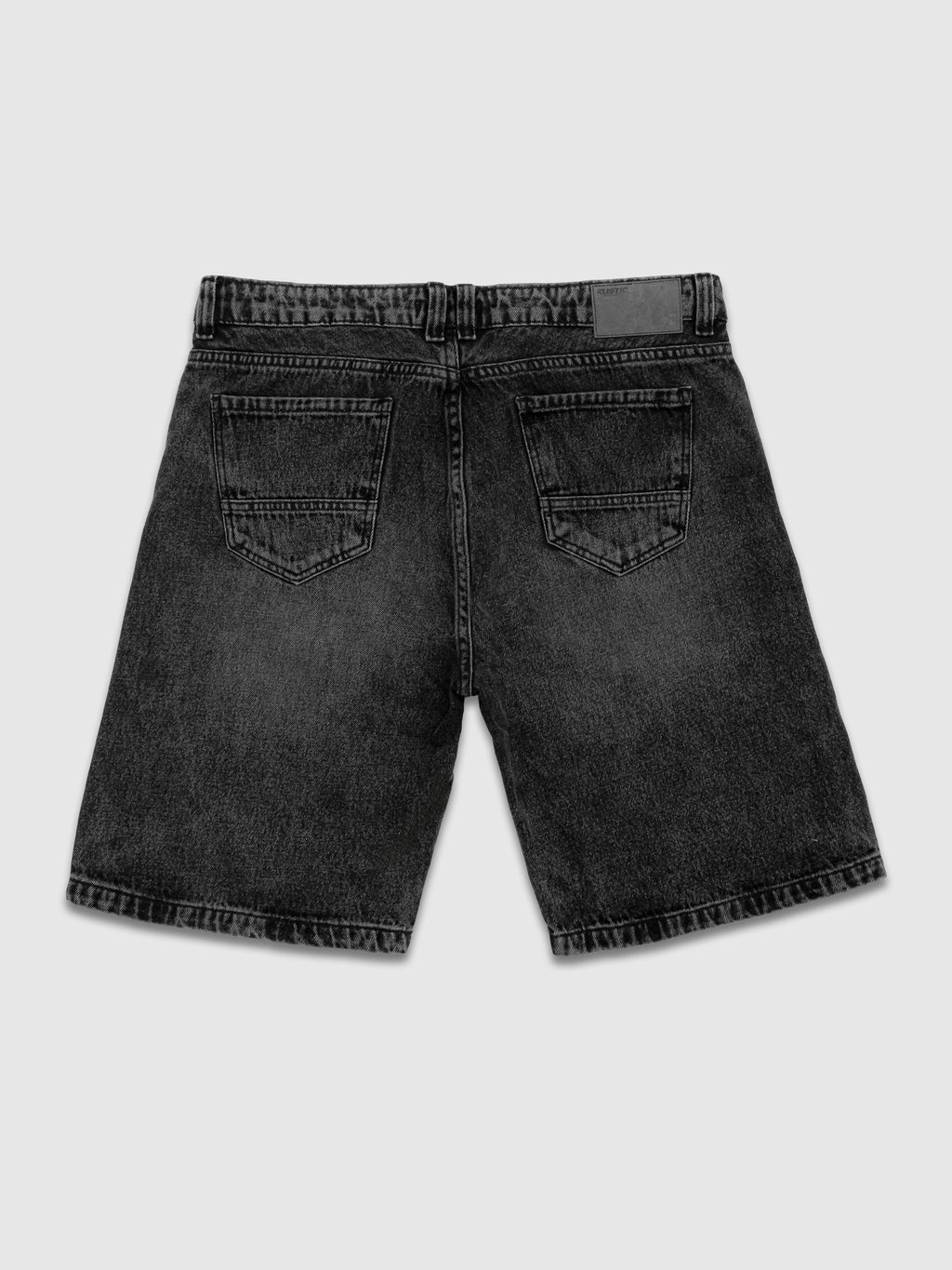 Bermuda de Jean Hombre – Gris con Apliques RUSTIC