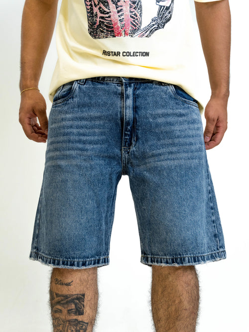 Bermuda Denim Blue "Acid Wash"