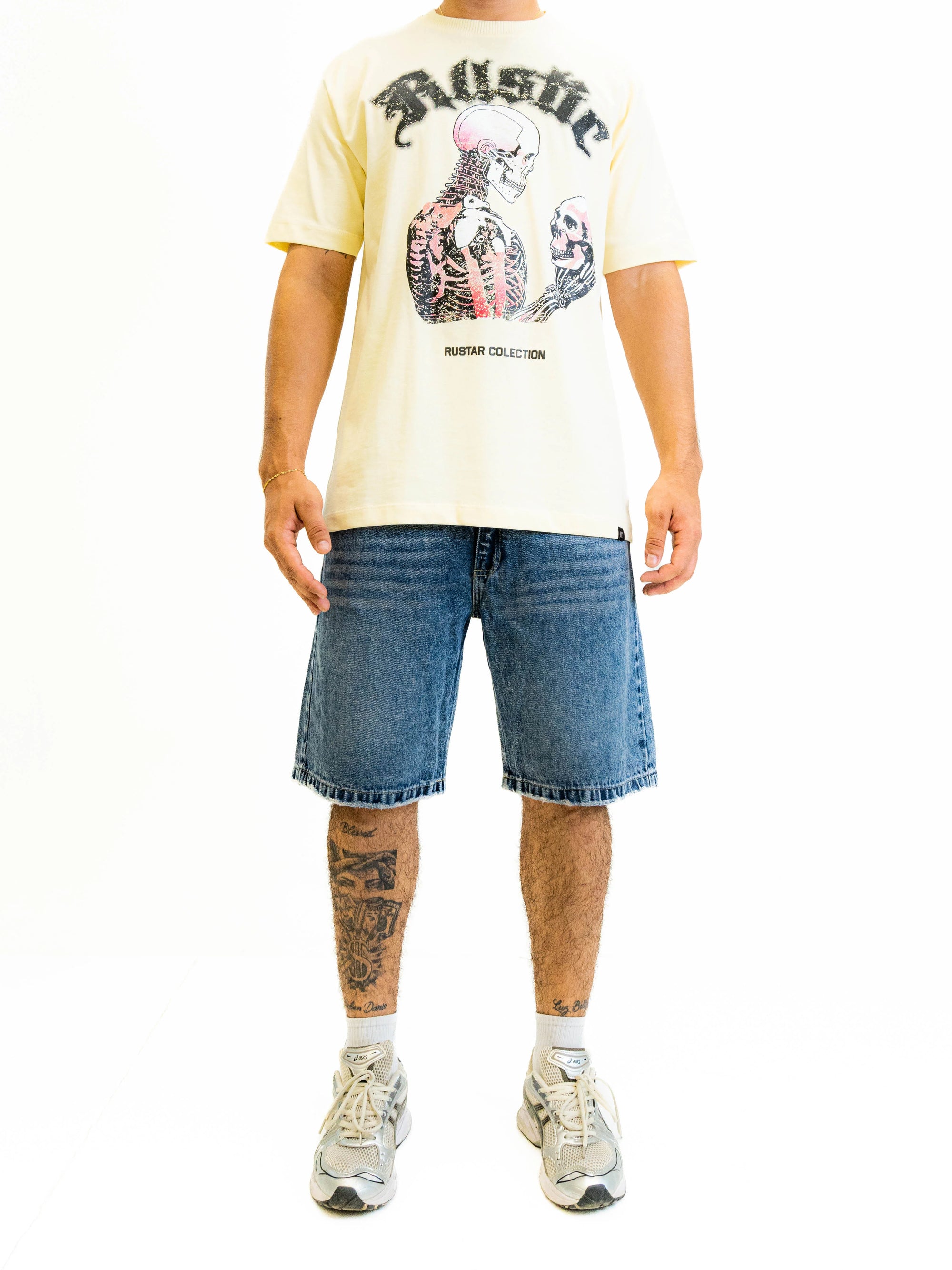 Bermuda Denim Blue "Acid Wash"