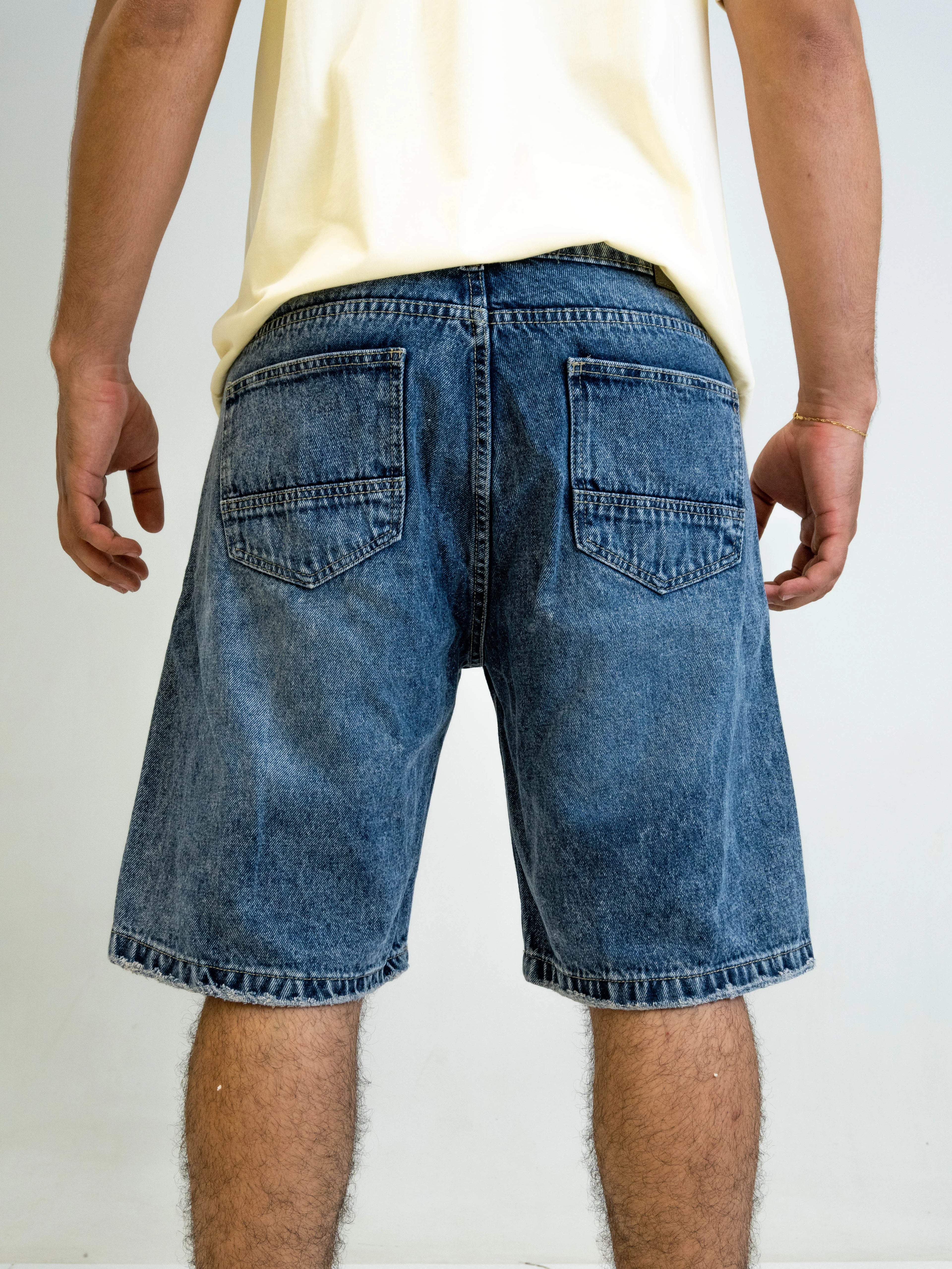 Bermuda Denim Blue "Acid Wash"