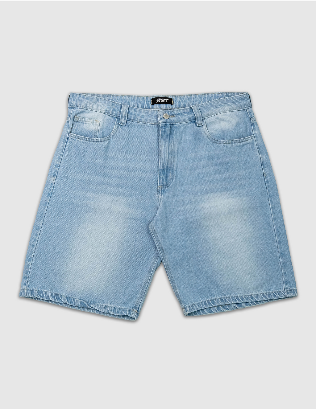 Bermuda De Jeans Ice Blue Rustic