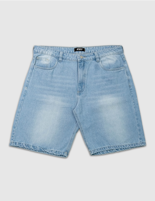 Bermuda De Jeans Ice Blue Rustic