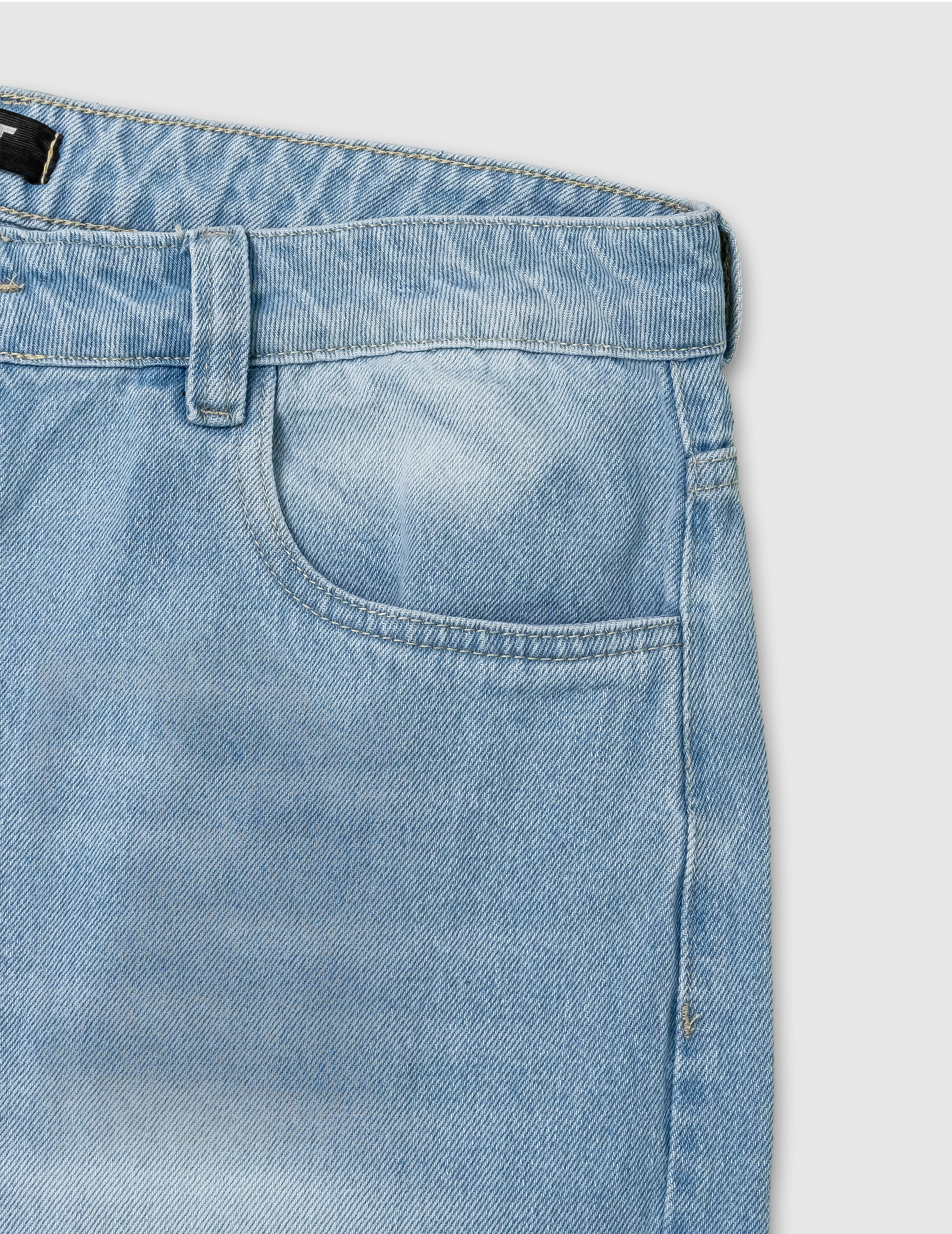 Bermuda De Jeans Ice Blue Rustic