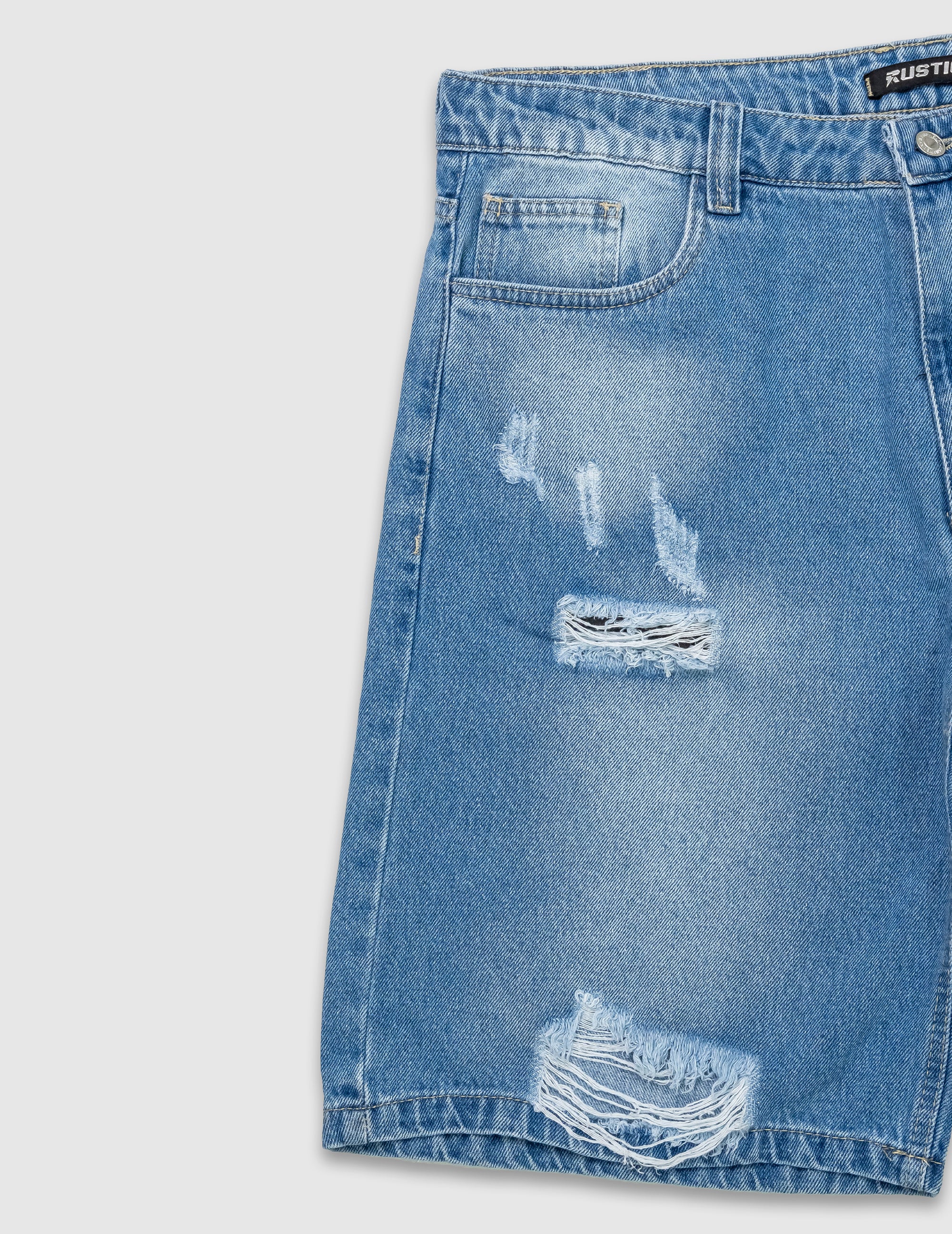 Bermuda Jean Hombre Azul Wear