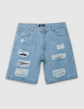 Bermuda Jean Hombre Broken Light Blue Urban Fit