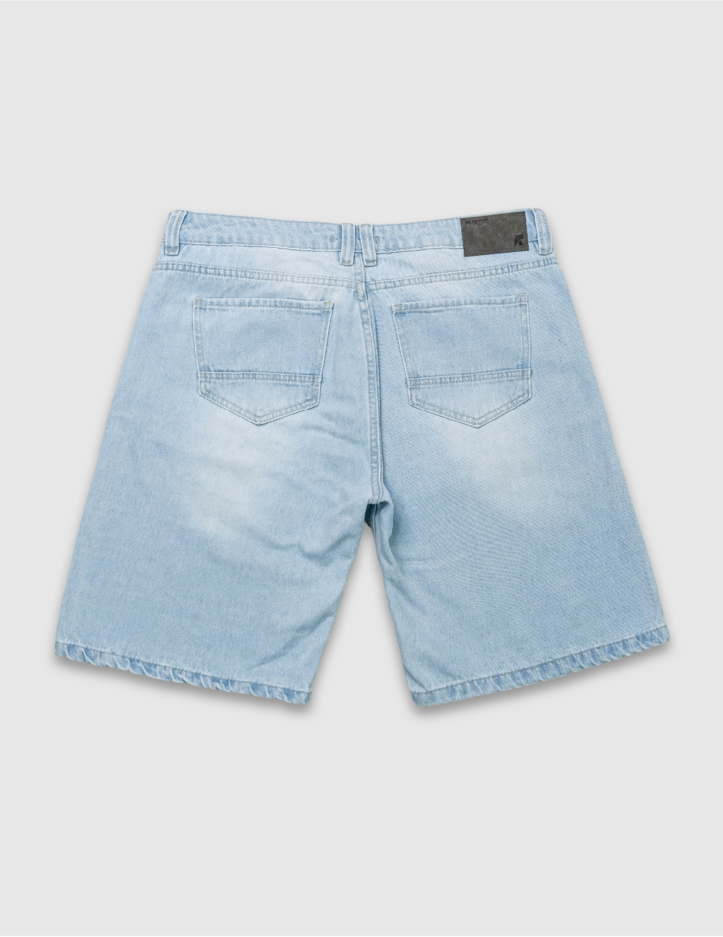 Bermuda Jean Hombre Ice Blue With Wear Urban