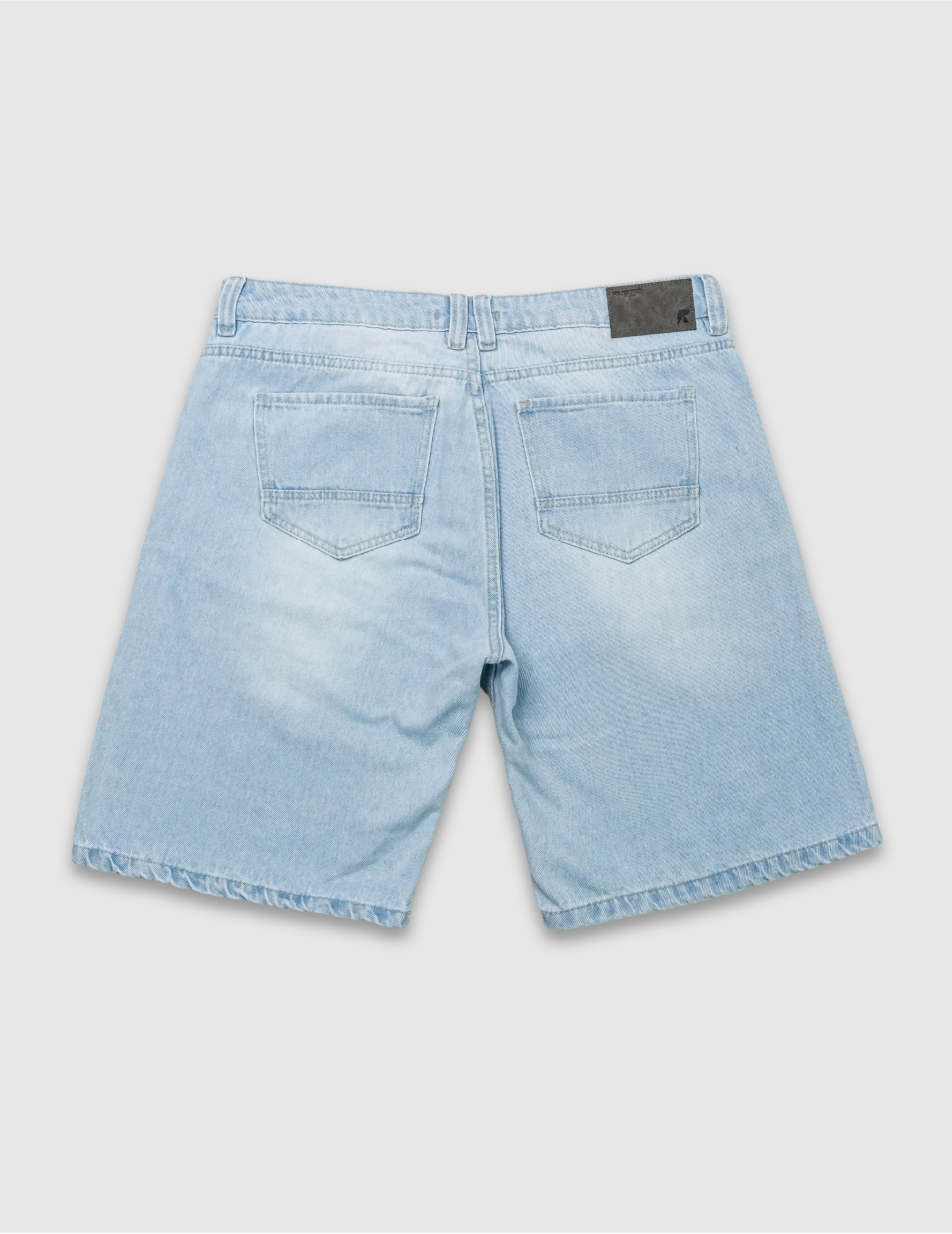Bermuda Jean Hombre Ice Blue With Wear Urban