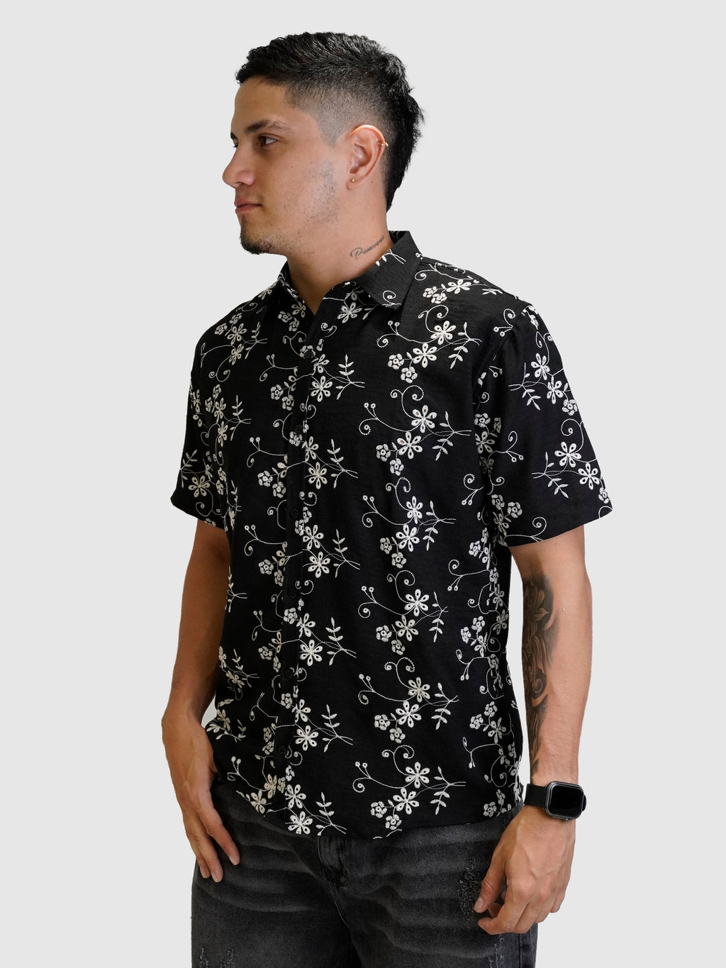 CAMISA BORDAD FLORES