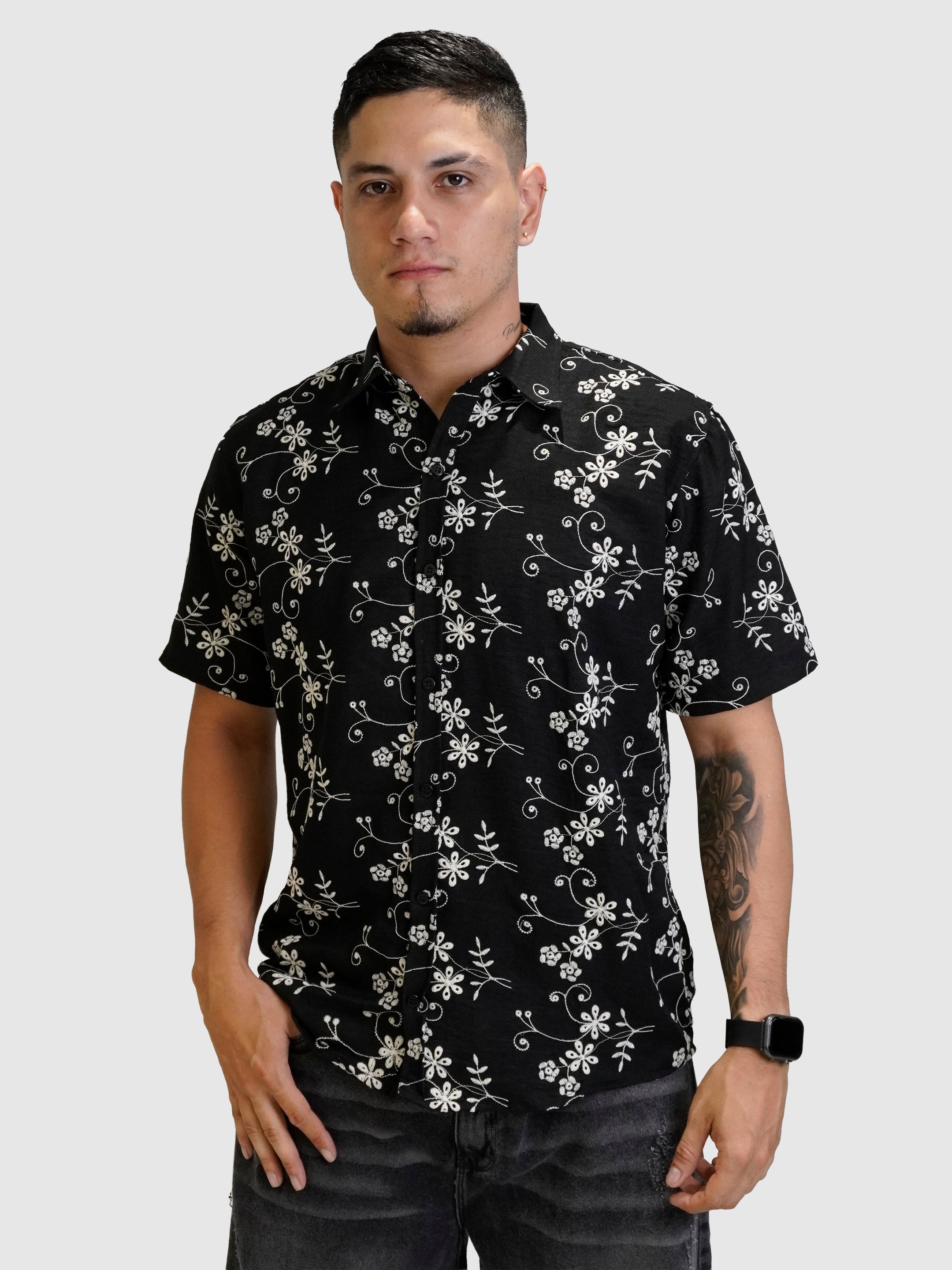 CAMISA BORDAD FLORES