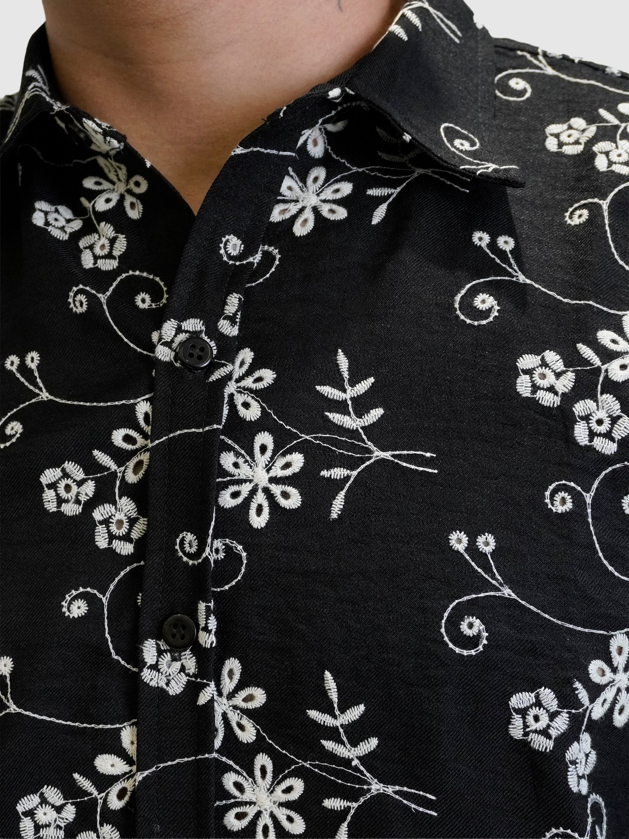 CAMISA BORDAD FLORES