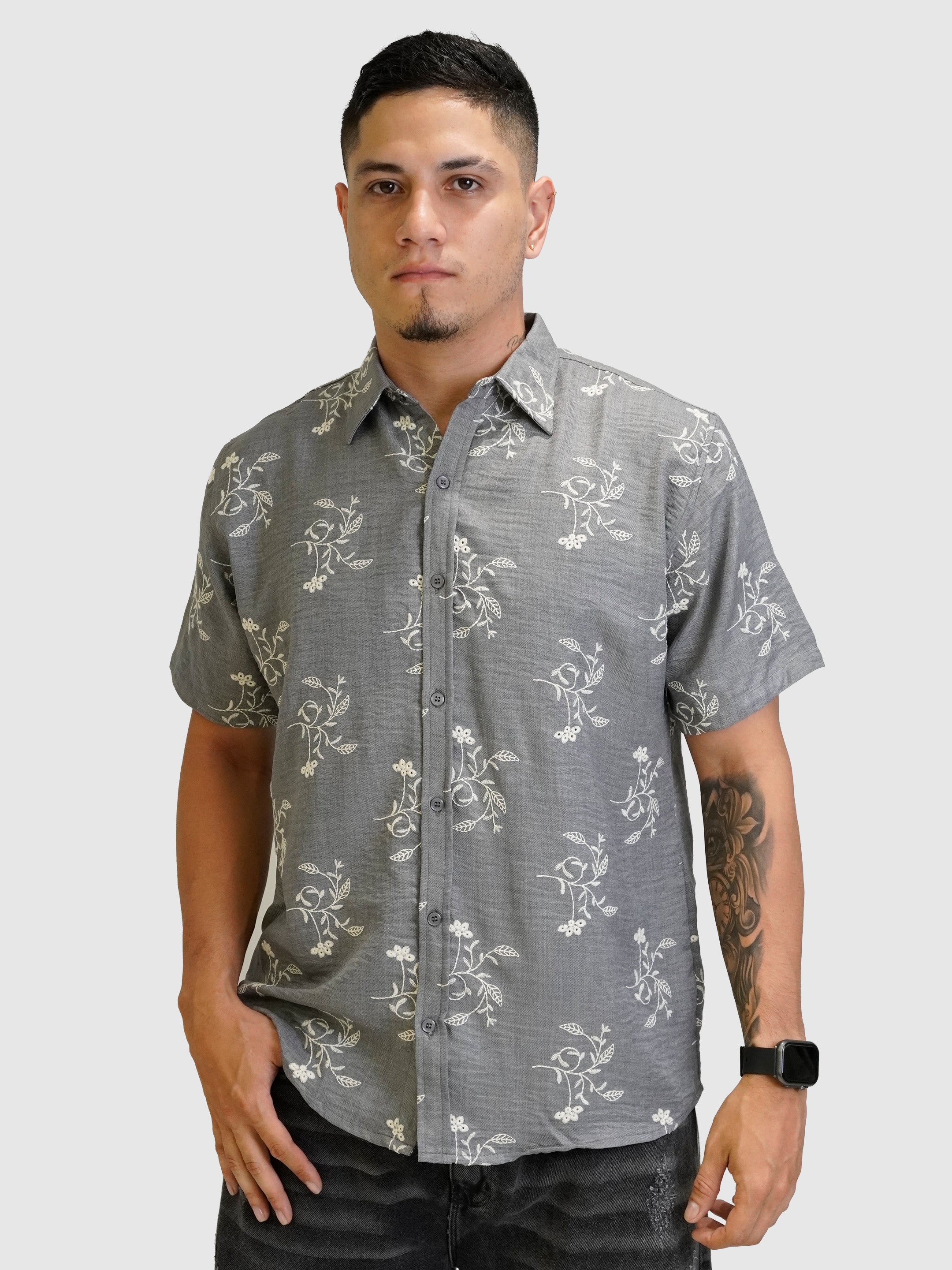 CAMISA BORDAD FLORES
