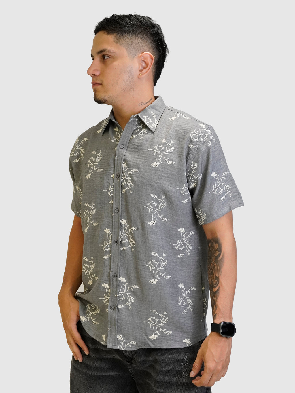 CAMISA BORDAD FLORES