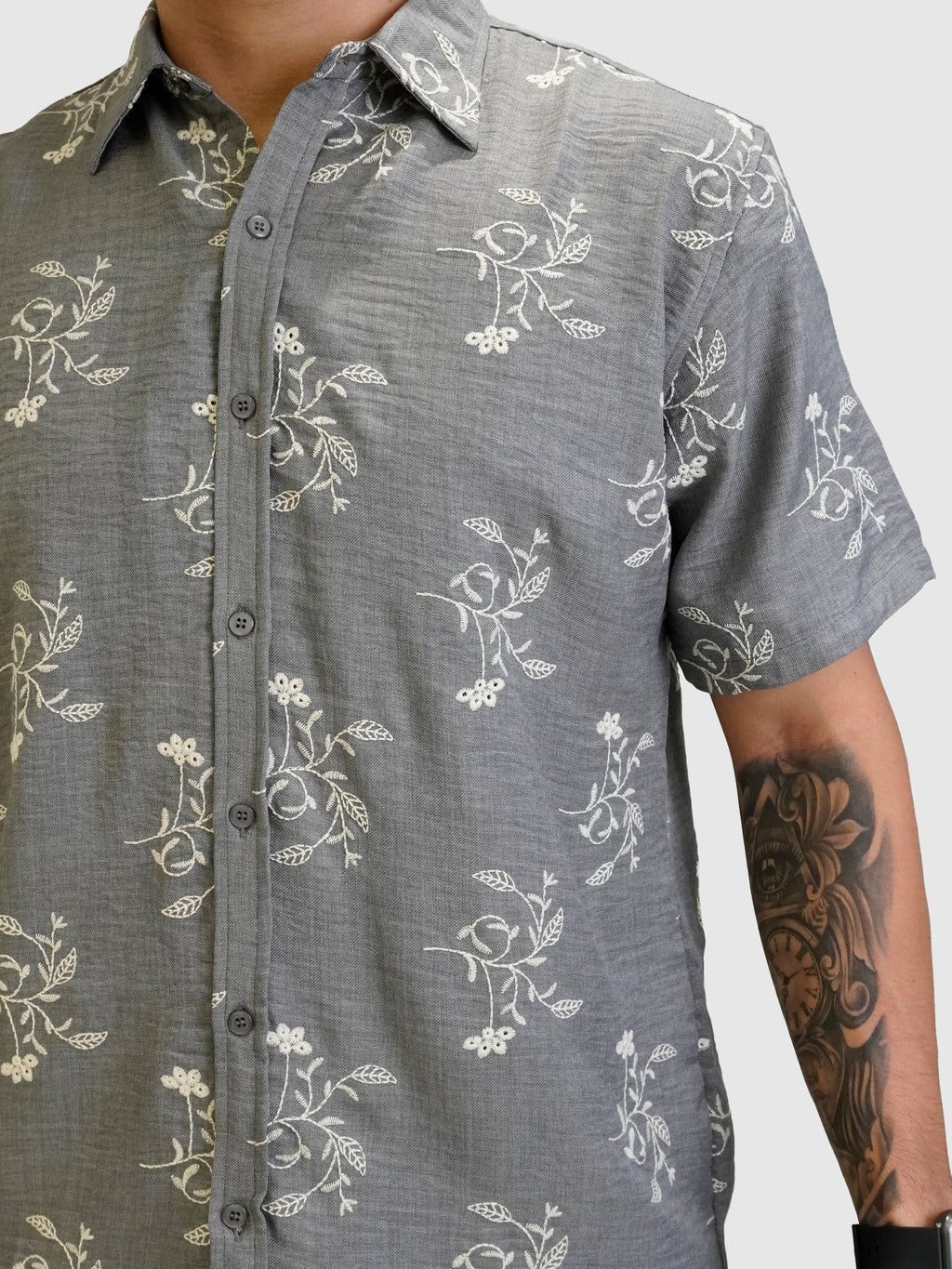 CAMISA BORDAD FLORES