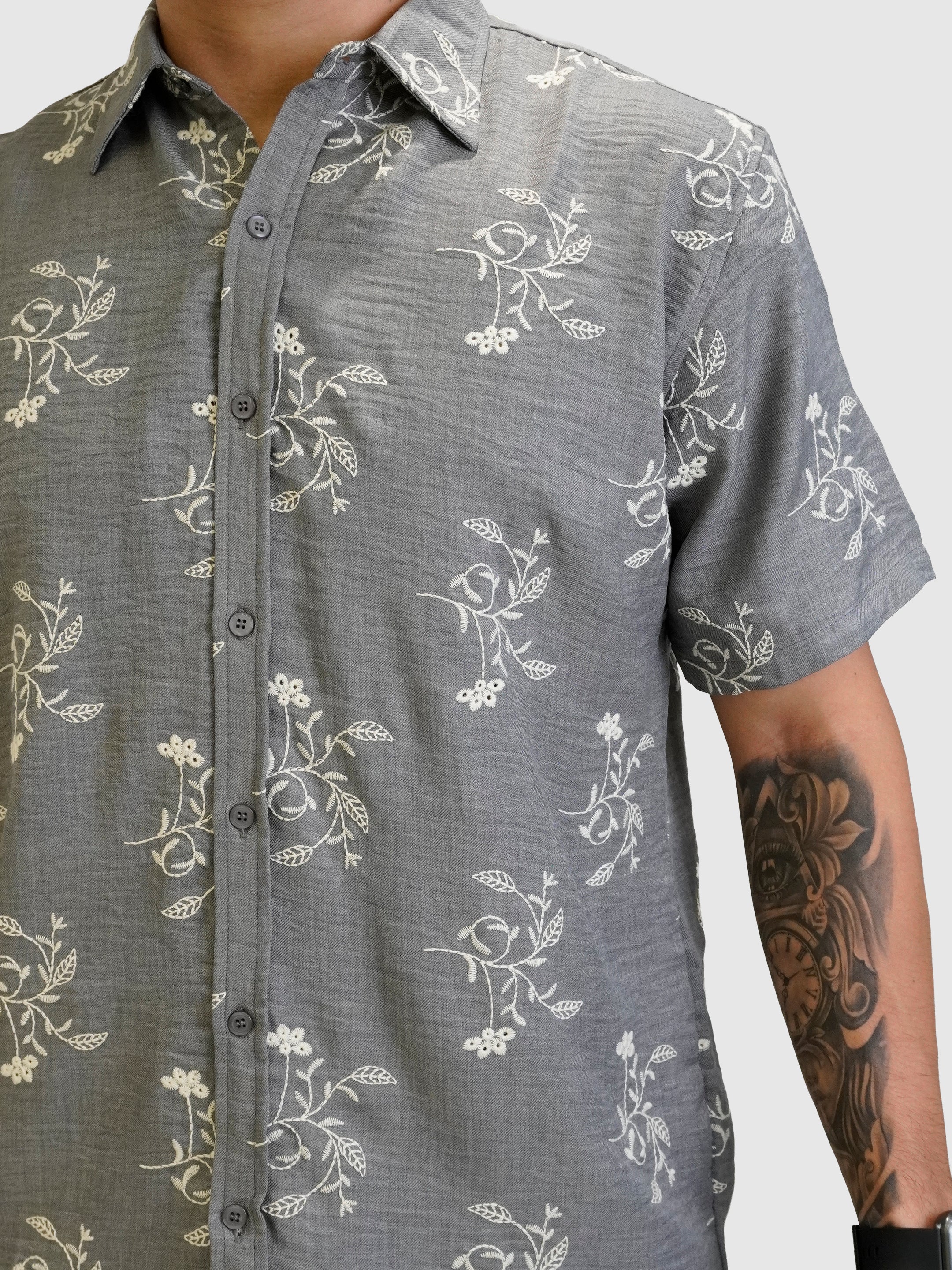 CAMISA BORDAD FLORES