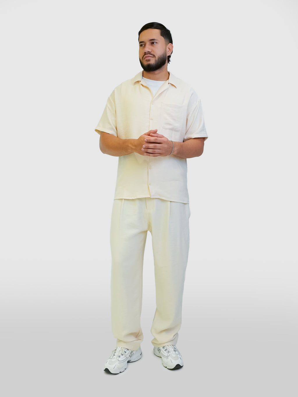 CONJUNTO HOMBRE CAMISA Y PANTALON CAREBROL EN LINO