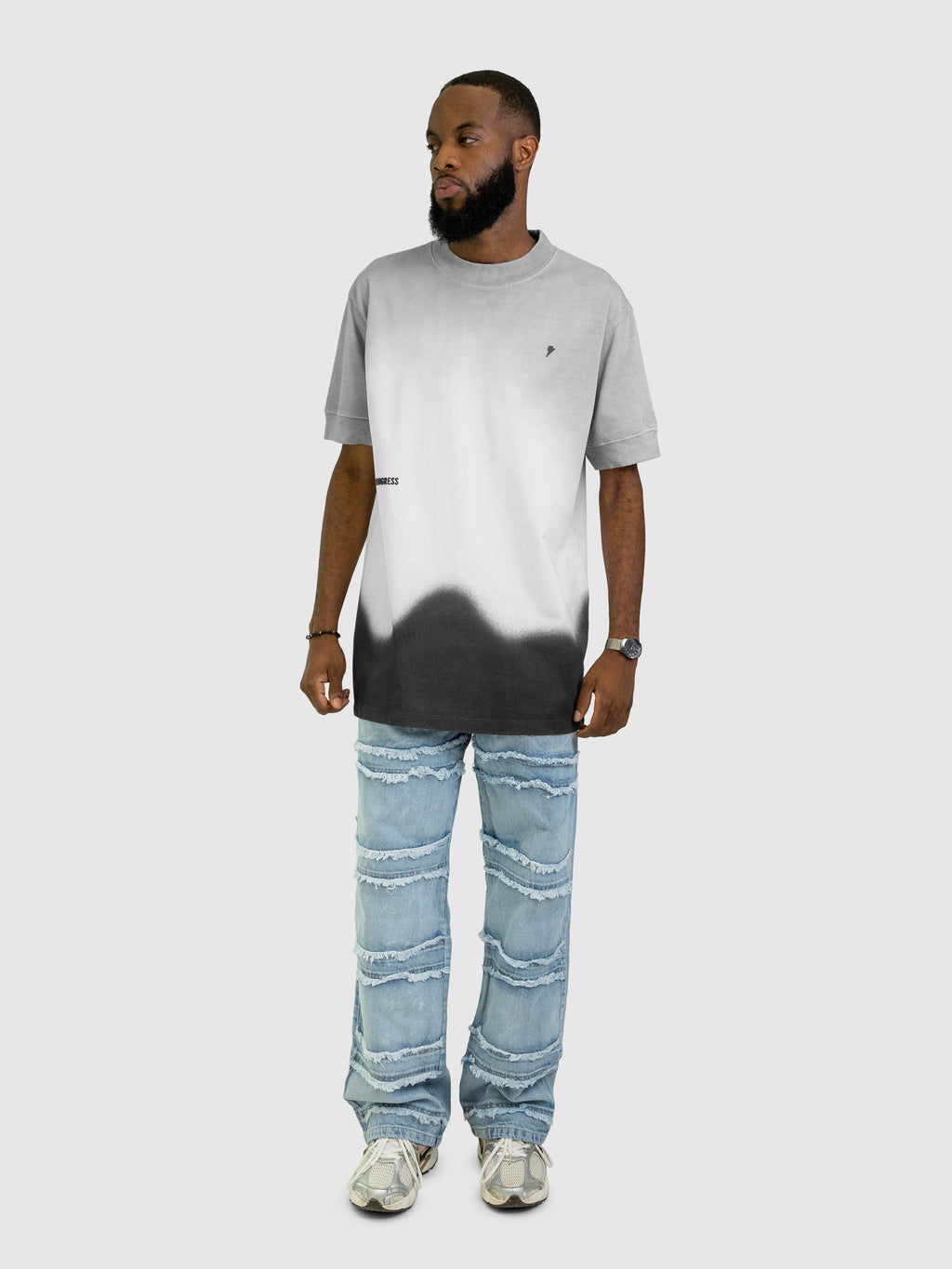 Camiseta Degradé Gris