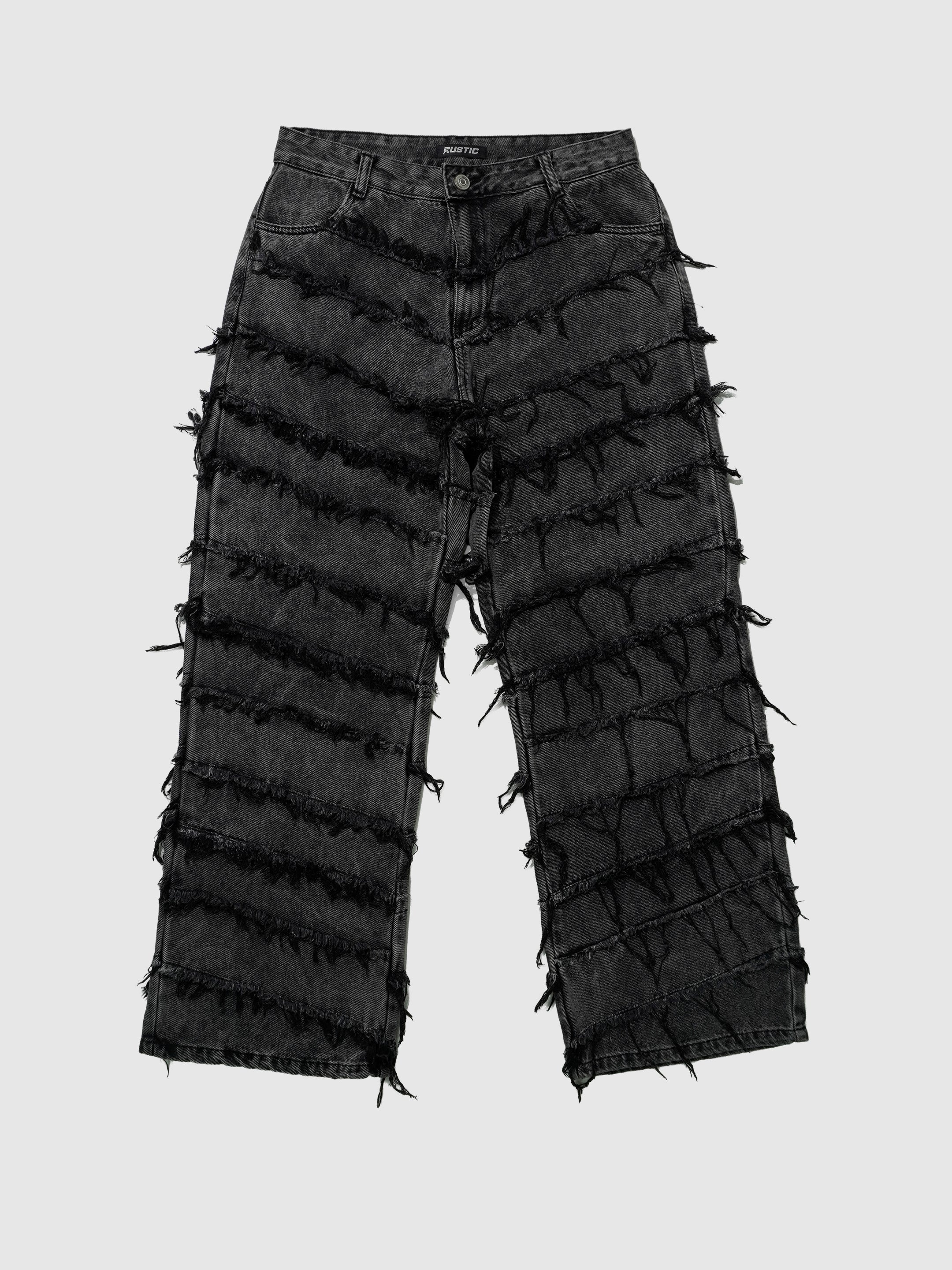 Jean Baggy Gris Desilachado