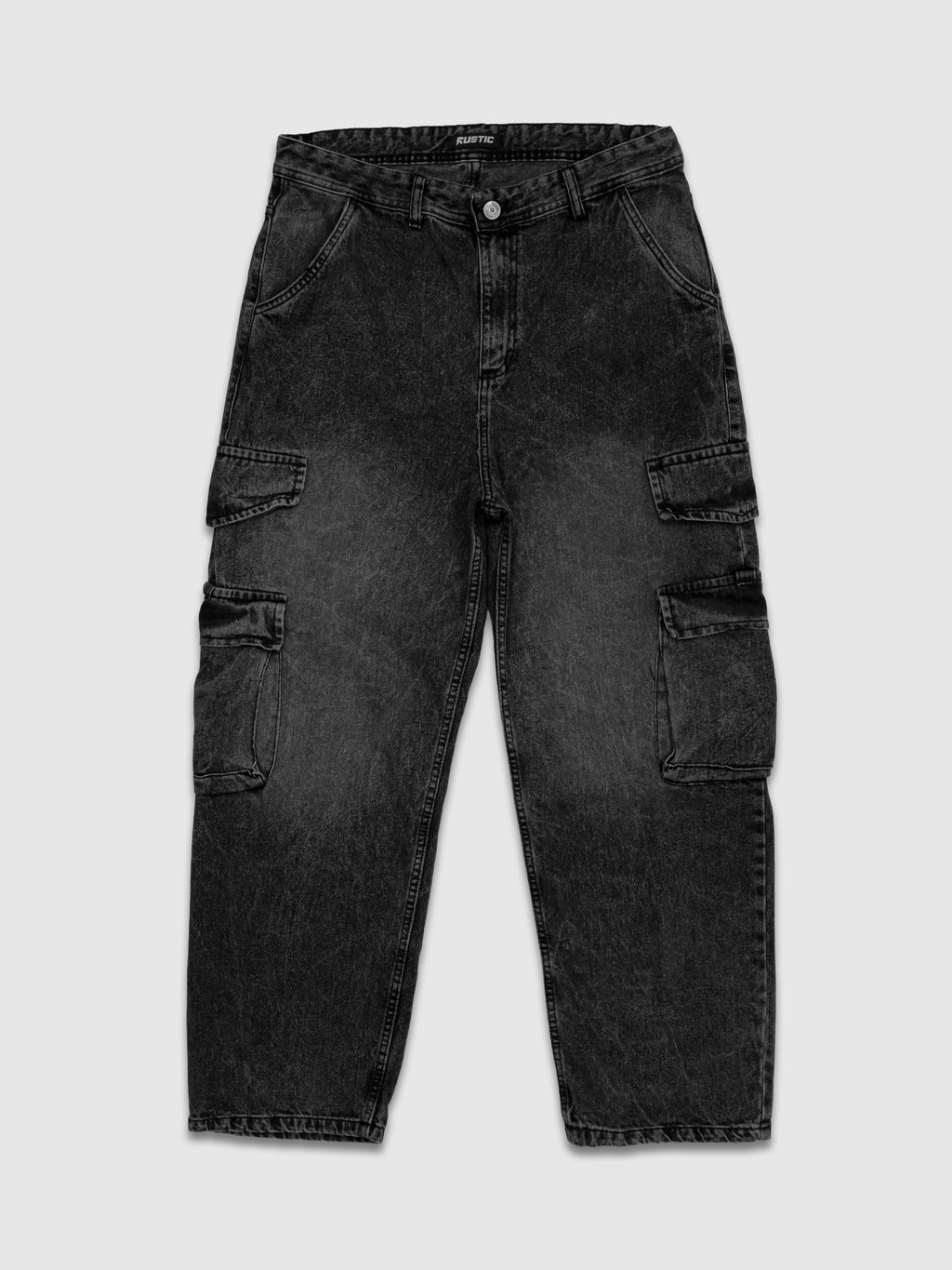 Jean Cargo Hombre – Negro Lavado