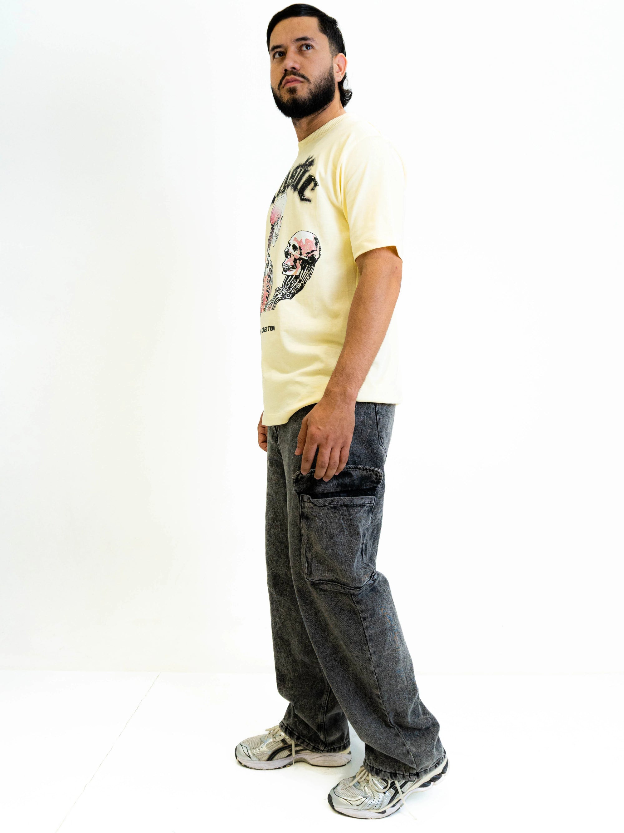 Jean Cargo Grey-Wash