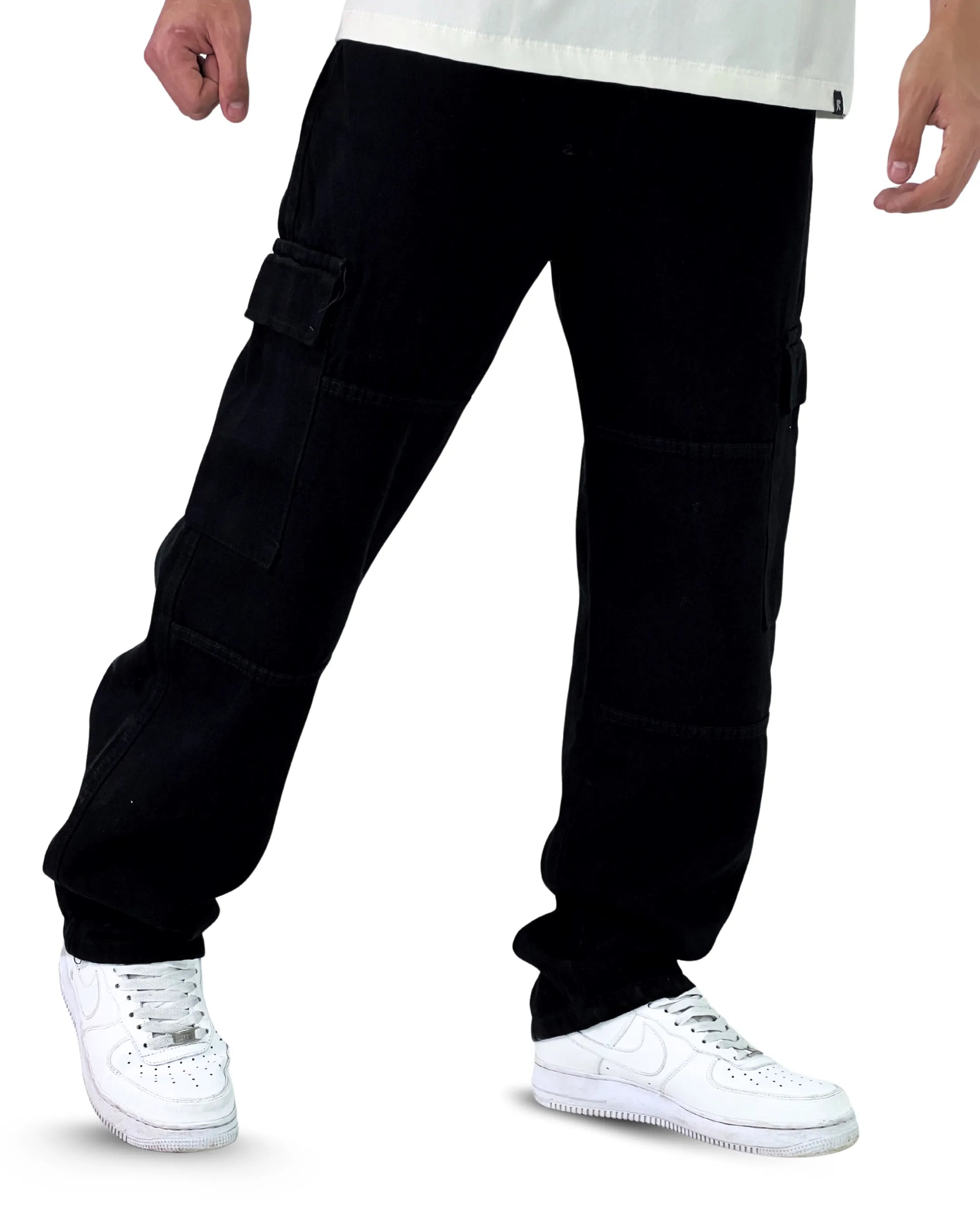 Jean Baggy Cargo Negro