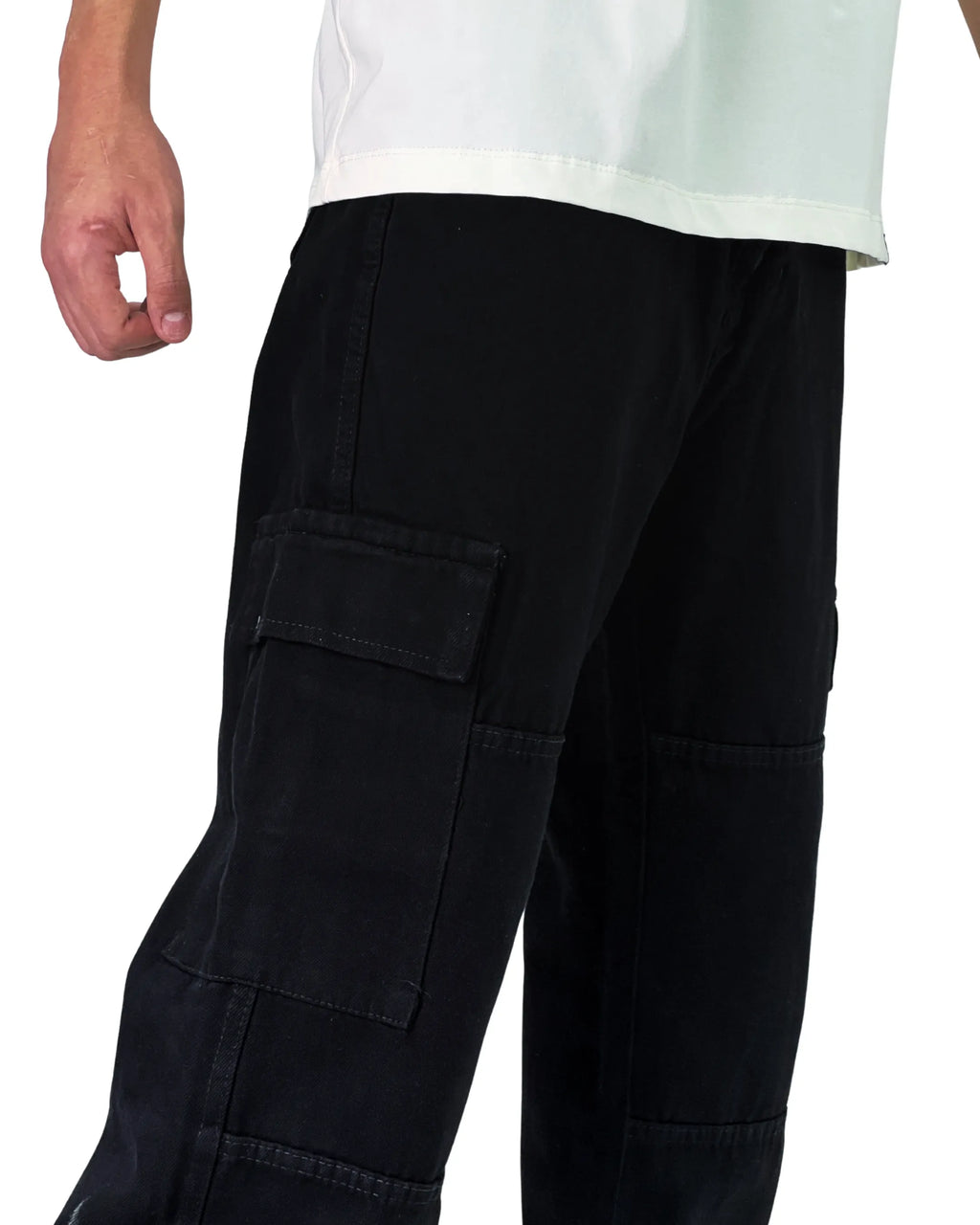 Jean Baggy Cargo Negro