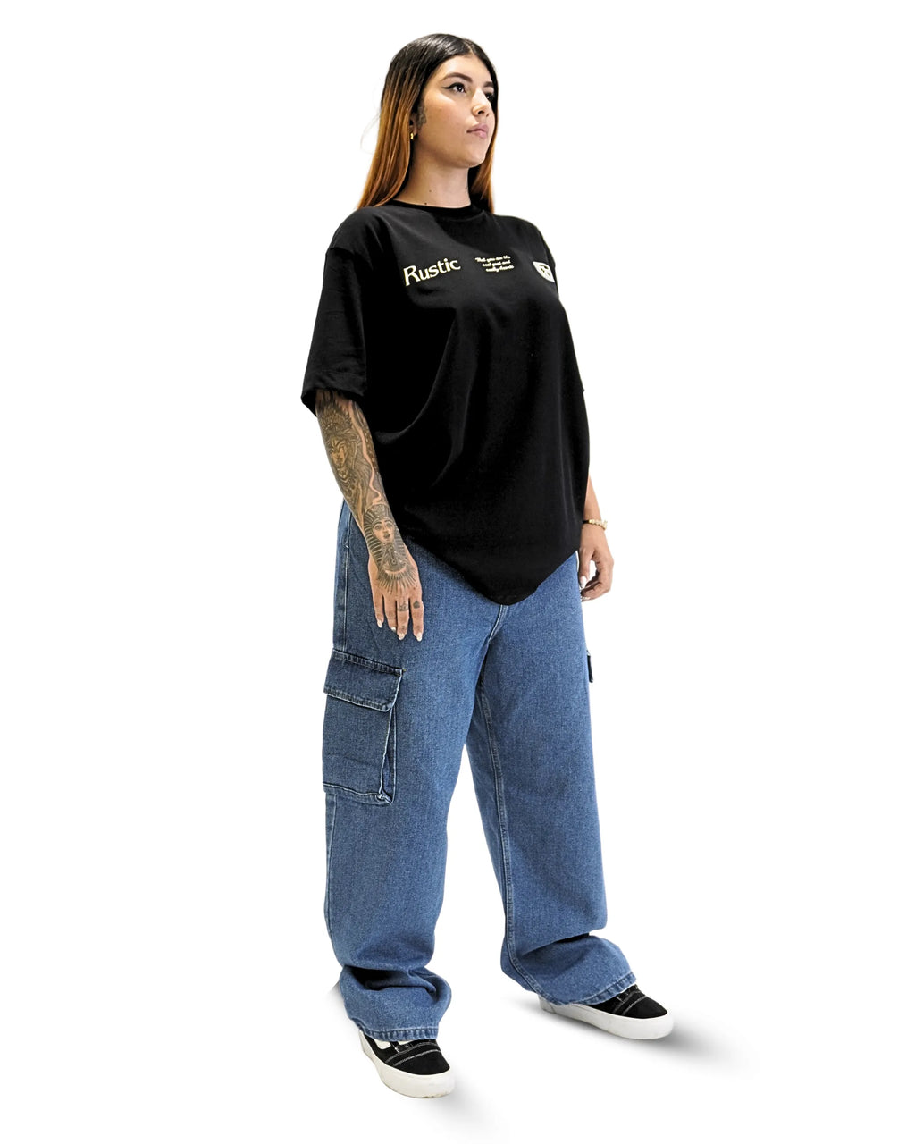Jean Baggy Cargo Azul