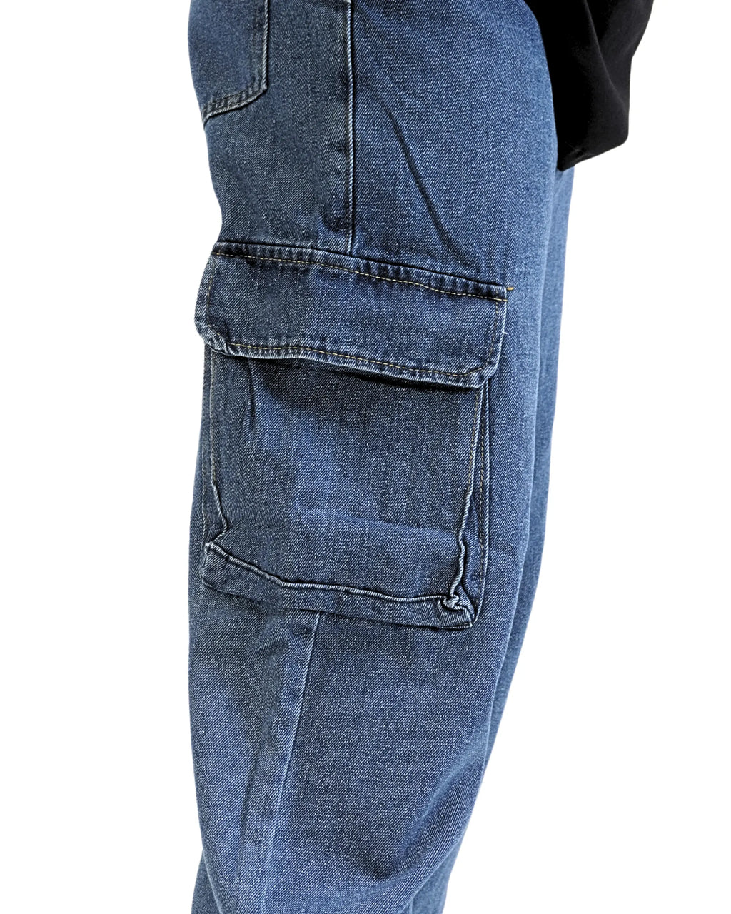 Jean Baggy Cargo Azul